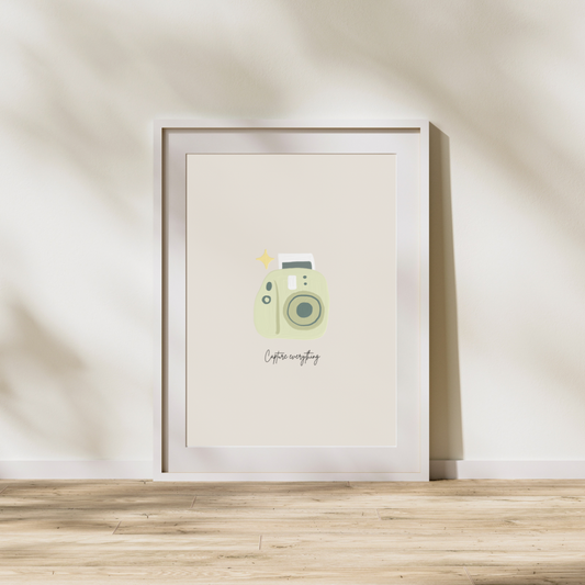 Capture everything | Quote Print | Wall Art